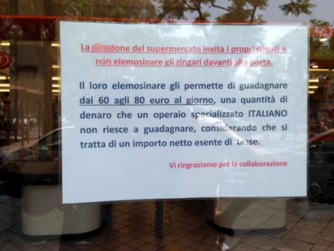Non date soldi ai ROM, Catania